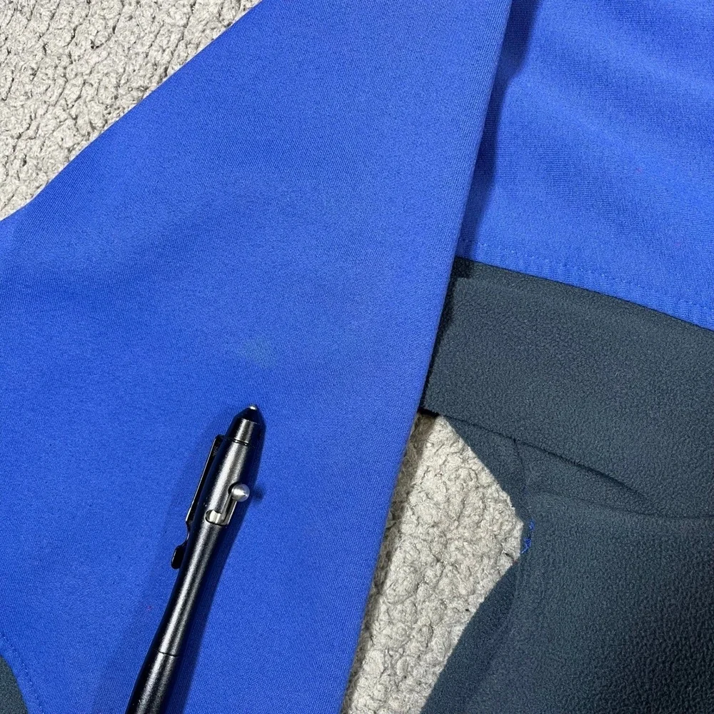 Helly Hansen Mens Blue Full Zip Softshell Fleece Lined Jacket Size Large L